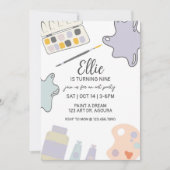 Verfpartij, Kunstverjaardag, Om het even welke lee Kaart (Voorkant)