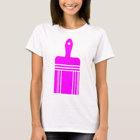 Verfpenseel 02 t-shirt (Voorkant)