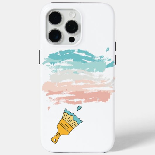 verfpenseel Case-Mate iPhone case (Achterkant)