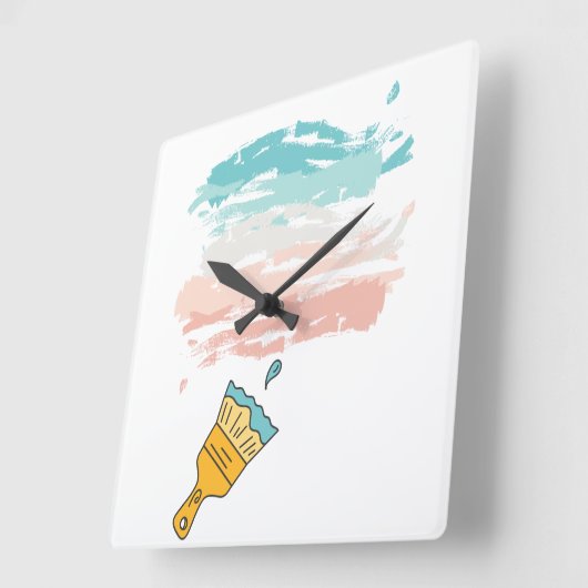 verfpenseel vierkante klok (Hoek)