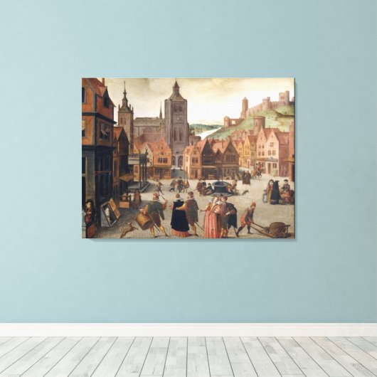  verfproducten canvas afdruk (Insitu (Houten vloer))