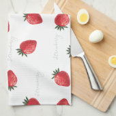 Verfraai Aardbei Theedoek (Quarter Fold)