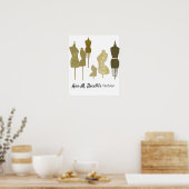 Verfraai je kraftnaaibaan  Mannequin Poster (Keuken)