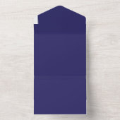 Verfraai uw interieur met een stijlvol blauw all in one uitnodiging (Binnen)