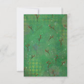Verfraaid gouden Lijst en Holly Pattern Kaart (Achterkant)