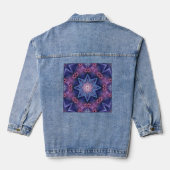 VERFRAAID STERMOTIEF DENIM JACKET (Achterkant)