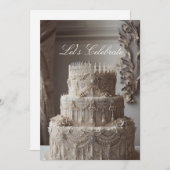 VERFRAAIDE ANTIEKE UITZICHT JUBILEUM KAART (Voorkant / Achterkant)