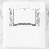 Verfraaide boek Sticker Bookplate (Tas)