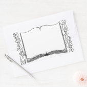 Verfraaide boek Sticker Bookplate (Envelop)