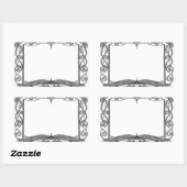 Verfraaide boek Sticker Bookplate (Vel)