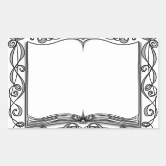 Verfraaide boek Sticker Bookplate