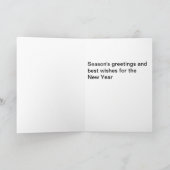 Verfraaide het Licht van de Haven van Portsmouth Feestdagen Kaart (Binnen)