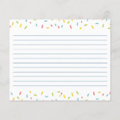 Verfraaide ijscrème vrijgezellenfeest Receptenkaar (Achterkant)