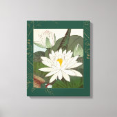 Verfraaide Japanse print waterlelies (Voorkant)