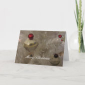 Verfraaide Witte Kerstboom Feestdagen Kaart (Voorkant)