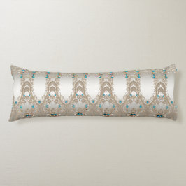 Verfraaien Gold Blue Stones Body Pillow Lichaamskussen