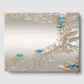 Verfraaien Gold Blue Stones Gastboek Gastenboek (Achterkant)