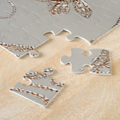 Verfraaien Gold Blue Stones Jigsaw Puzzel (Zijkant)