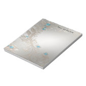 Verfraaien Gold Blue Stones Notitieblok (Linkerzijde)