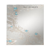 Verfraaien Gold Blue Stones Notitieblok (Voorkant)