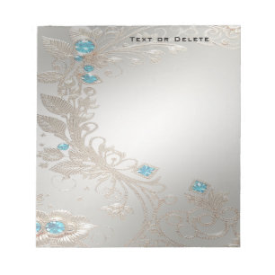 Verfraaien Gold Blue Stones Notitieblok