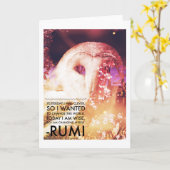 verfraaiing van de kerkuil kaart (Gele Bloem)