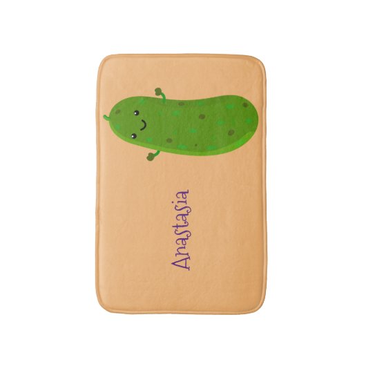 Verfris de gelukkige illustratie van de cartoon pi badmat (Voorkant Verticaal)