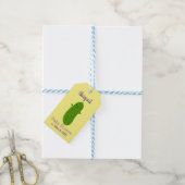 Verfris de gelukkige illustratie van de cartoon pi cadeaulabel (Met Touw)