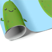 Verfris de gelukkige illustratie van de cartoon pi cadeaupapier (Rol Hoek)