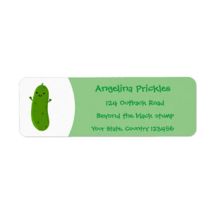 Verfris de gelukkige illustratie van de cartoon pi etiket