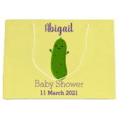 Verfris de gelukkige illustratie van de cartoon pi groot cadeauzakje (Voorkant)