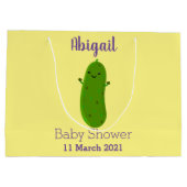 Verfris de gelukkige illustratie van de cartoon pi groot cadeauzakje (Achterkant)