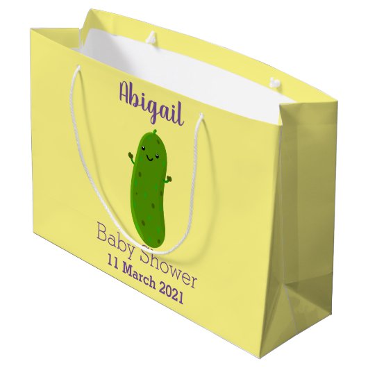 Verfris de gelukkige illustratie van de cartoon pi groot cadeauzakje (Achterkant Gekanteld)