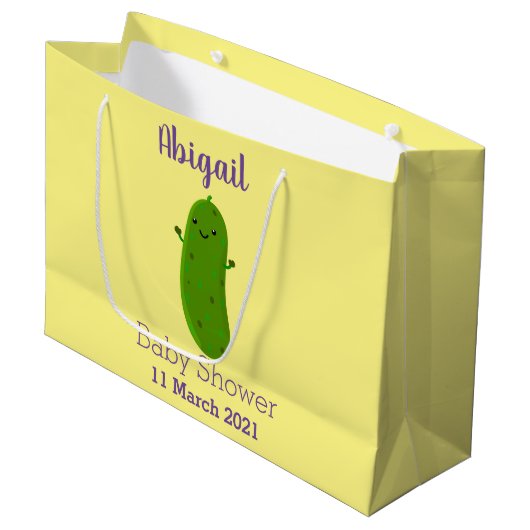 Verfris de gelukkige illustratie van de cartoon pi groot cadeauzakje (Voorkant Gekanteld)