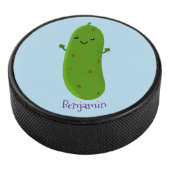 Verfris de gelukkige illustratie van de cartoon pi hockey puck (3/4)
