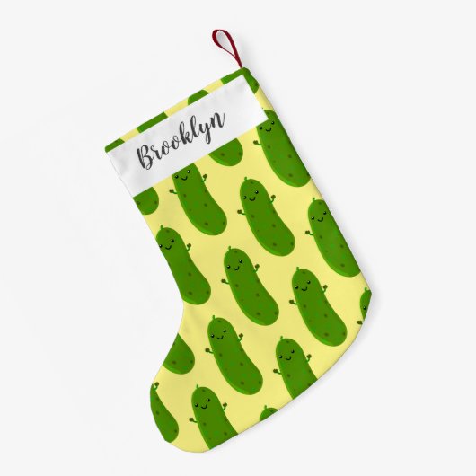 Verfris de gelukkige illustratie van de cartoon pi kleine kerstsok (Achterkant (Hangend))