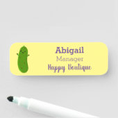 Verfris de gelukkige illustratie van de cartoon pi naamplaatje (In situ)