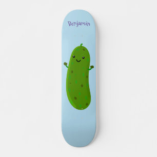 Verfris de gelukkige illustratie van de cartoon pi persoonlijk skateboard