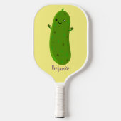 Verfris de gelukkige illustratie van de cartoon pi pickleball paddle (Achterkant)