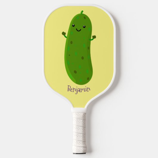 Verfris de gelukkige illustratie van de cartoon pi pickleball paddle (Voorkant)