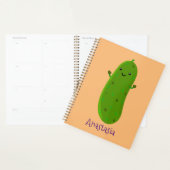 Verfris de gelukkige illustratie van de cartoon pi planner (Display)