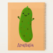 Verfris de gelukkige illustratie van de cartoon pi planner (Achterkant)