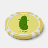 Verfris de gelukkige illustratie van de cartoon pi poker chips (Enkel)