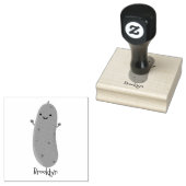 Verfris de gelukkige illustratie van de cartoon pi rubberstempel (Gestempeld)