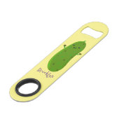 Verfris de gelukkige illustratie van de cartoon pi speed flessenopener (Voorkant Gekanteld)