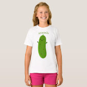 Verfris de gelukkige illustratie van de cartoon pi t-shirt (Voorkant volledig)