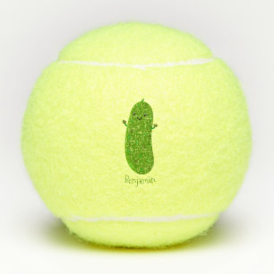 Verfris de gelukkige illustratie van de cartoon pi tennisballen