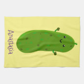 Verfris de gelukkige illustratie van de cartoon pi theedoek (Horizontaal)