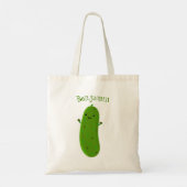 Verfris de gelukkige illustratie van de cartoon pi tote bag (Achterkant)
