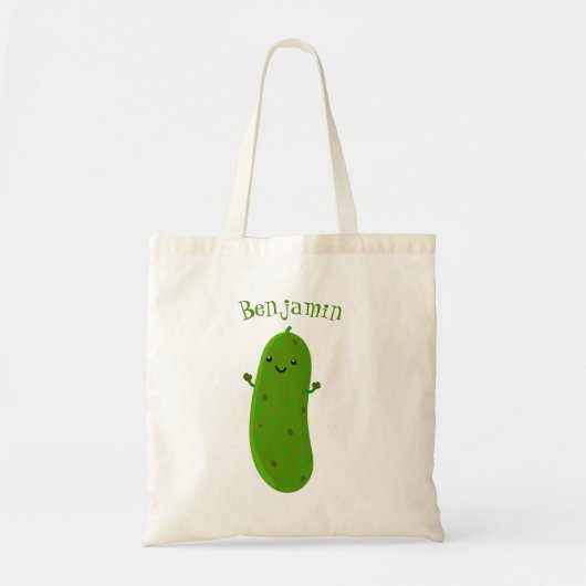 Verfris de gelukkige illustratie van de cartoon pi tote bag (Voorkant)